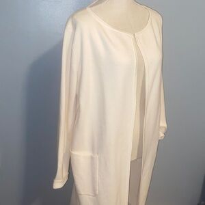 J. Crew Ivory merino wool blend Cardigan